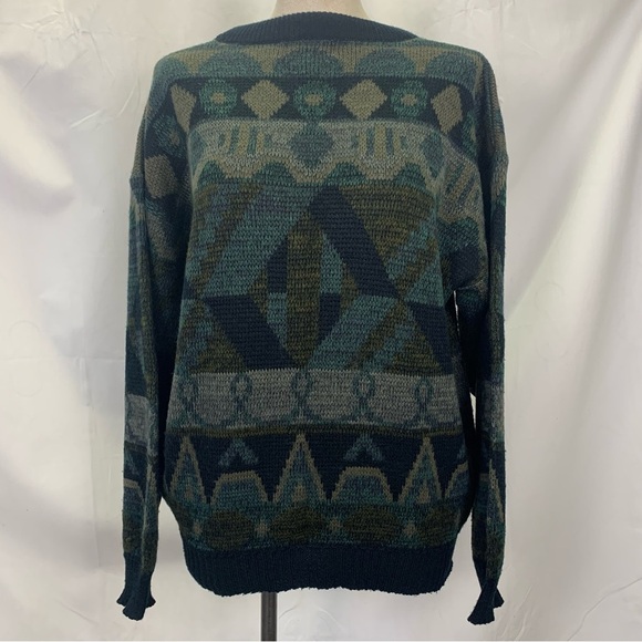 Vintage Geometric Sweater - Picture 1 of 8